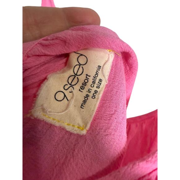 9 Seed St. Tropez Ruffle Mini Dress Cover Up Sz. O/S - Picture 6 of 7